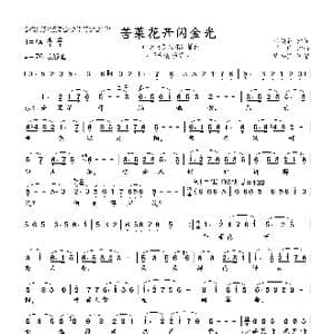苦菜花开闪金光_歌谱投稿_词曲:冯德英 肖 珩