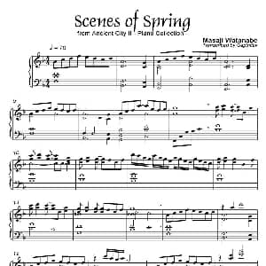 Scenes Of Spring 钢琴谱 城之内 美莎