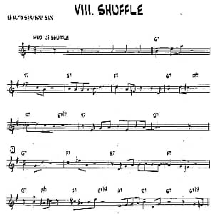 萨克斯谱 | SHUFFLE 15首爵士练习曲之8 Bob Mintzer
