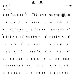 笛子谱 | 云庆 江南丝竹 陆春龄整理