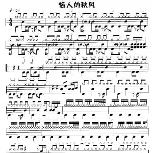 恼人的秋风 鼓谱