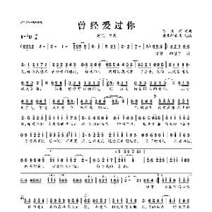 ​曾经爱过你_歌曲简谱_词曲:陈关斌 陈关斌