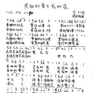 美丽的雪乡我的家_歌谱投稿_词曲:车行 戚建波