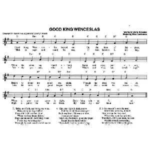 GOOD KING WENCESLAS_外国歌谱