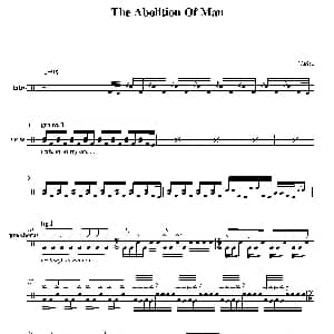 The Abolition of Man 鼓谱