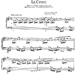 Le Cygne 钢琴谱