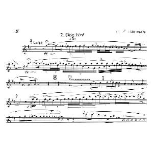 萨克斯谱 | 须川展也的 Fuzzy Bird Sonata Sing, Bird 毛绒鸟奏鸣曲之