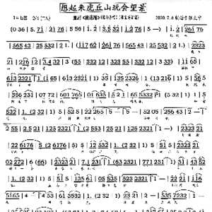 豫剧 想起来虎丘山玩会望景 _歌曲简谱