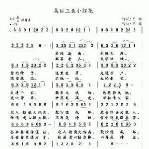 美丽三亚小红花_民歌简谱_词曲:王镭 王镭