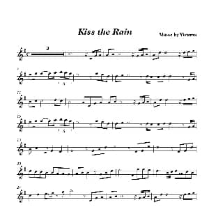 小提琴谱 | kiss the rain 雨的印记小提琴谱 李闰珉 yiruma