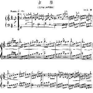 手风琴谱 | 手风琴复调作品 吉格 选自第二英国组曲 J.S.巴赫