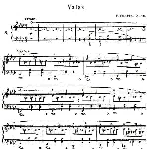 valse Op.42 钢琴谱 肖邦