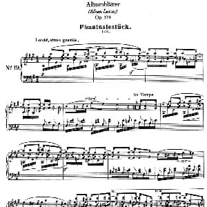 Albumblätter Op.124 钢琴谱 罗伯特 舒曼