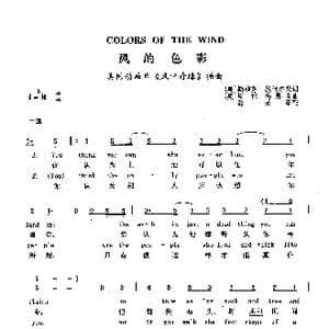 风的色彩_歌曲简谱
