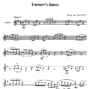 Farmer‘’s dance 单簧管 Rowy