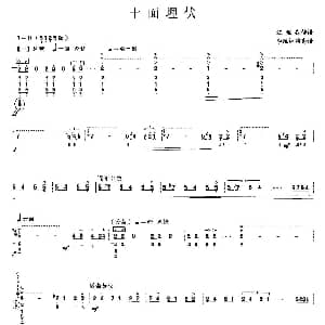琵琶谱 | 十面埋伏 汪煜庭传谱