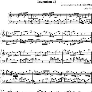 15首巴赫二部创意曲集 钢琴谱 巴赫