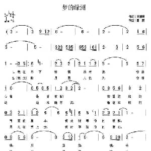 梦的绿洲_通俗唱法乐谱_词曲:张国旭 童蒙