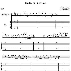 萨克斯谱 | Partners in crime 同谋 中音萨克斯 钢琴伴奏 华艺音乐工作室制谱