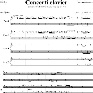 Concerti clavier. 钢琴谱