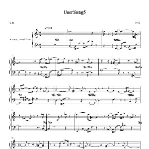 UserSong5 钢琴谱