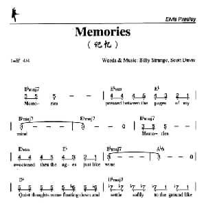 Memories_外国歌谱