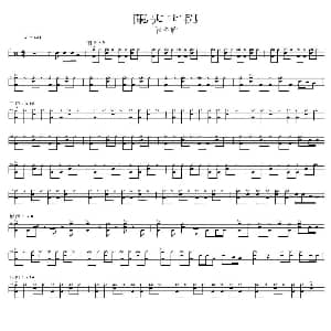 阳光宅男 架子鼓谱