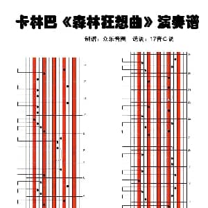 森林狂想曲 拇指琴卡林巴琴演奏谱