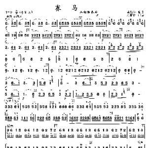 赛马_歌曲简谱