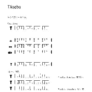 Diaeba 非洲手鼓谱