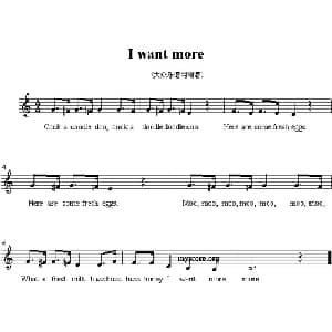 I want more _外国歌谱