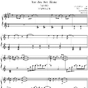 You Are Not Alone 钢琴谱 迈克尔杰克逊作曲 鸠玖改编