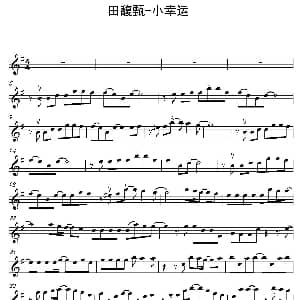 小提琴谱 | 田馥甄—小幸运