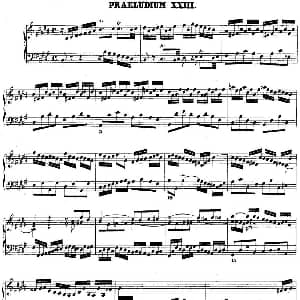 巴赫 平均律钢琴曲集 第二卷 之前奏曲 钢琴谱 巴赫