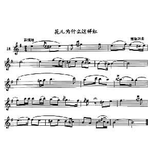 花儿为什么这样红 单簧管 雷振邦