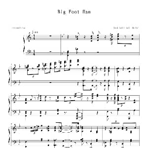 Big Foot Ham 钢琴谱 海上钢琴师