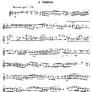 萨克斯谱 | Tabasco 12首现代风格练习曲之6 James Rae