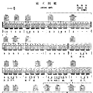 霸王别姬 吉他谱 屠洪刚 陈涛 冯晓泉