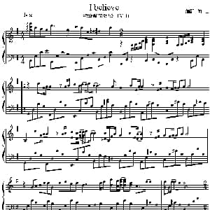 I believe 钢琴谱
