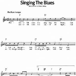 蓝调音乐:Singing The Blues_外国歌谱