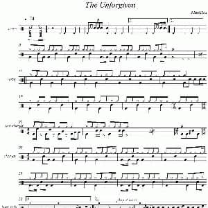 Metallica The Unforgiven 爵士鼓谱