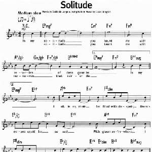蓝调音乐:Solitude_外国歌谱