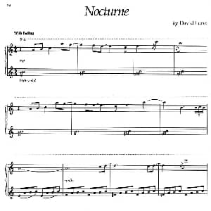 Nocturne 钢琴谱 美 大卫 兰兹 David Lanz