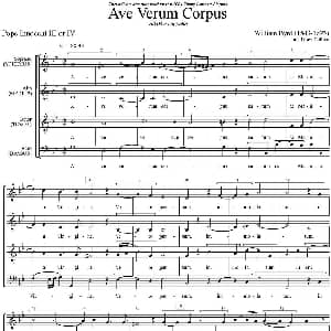 Ave Verum Corpus 钢琴谱