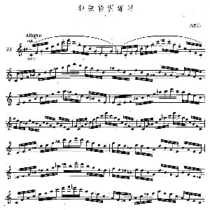 萨克斯谱 | 萨克斯练习曲合集 5—30 和弦转调练习 杰特尔