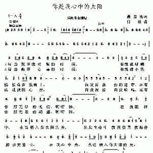 你是我心中的太阳_歌谱投稿_词曲:聂启明 付林