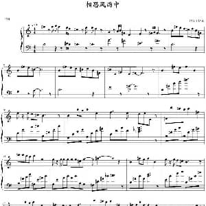 相思风雨中 钢琴谱 徐日勤