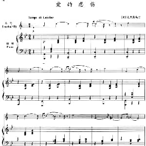 爱的悲伤 小号 钢琴伴奏 奥 克莱斯勒