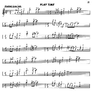 萨克斯谱 | Basic Jazz Conception for saxophone PLAY TIME Lennie Niehaus