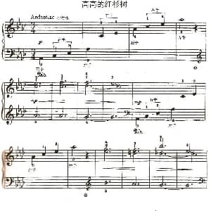 高高的红杉树 钢琴谱 约翰 汤普森